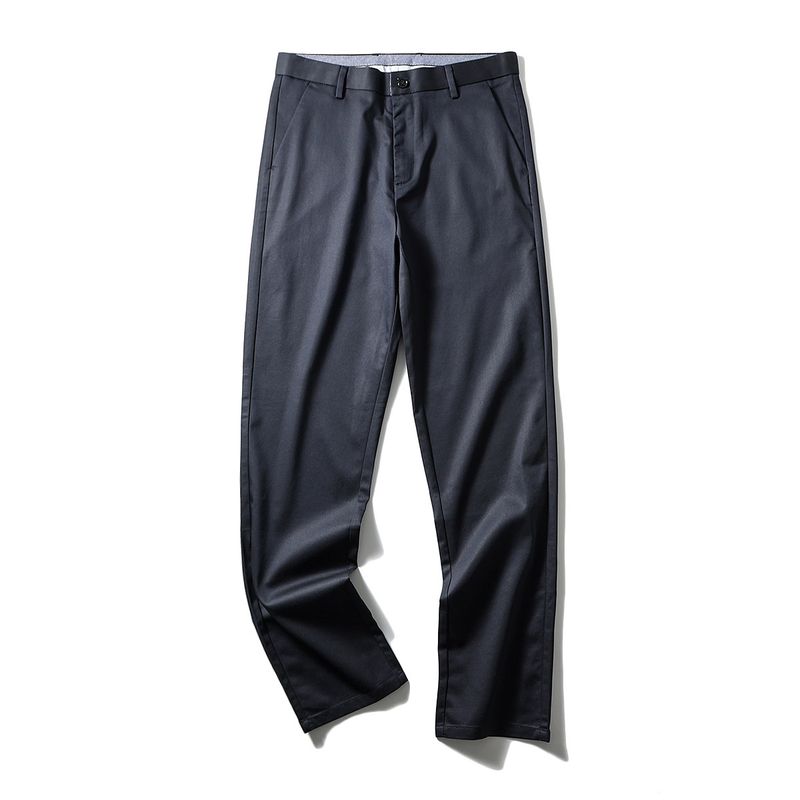 Lyocell Fiber! Foreign Trade Export Surplus Spring/Summer Men's Straight-Leg Comfortable Stretchy Breathable Casual Dress Pants