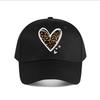 White Frame Leopard Print Heart Home Decor Baseball Cap Fashion Unisex Sunhat Womens Outdoor Sports Snapback Cap