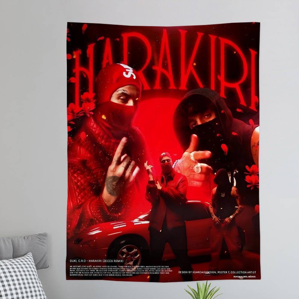 Rapper Duki Hippie Wall Hanging Tapestries Bohemian Wall Tapestries Mandala INS Home Decor