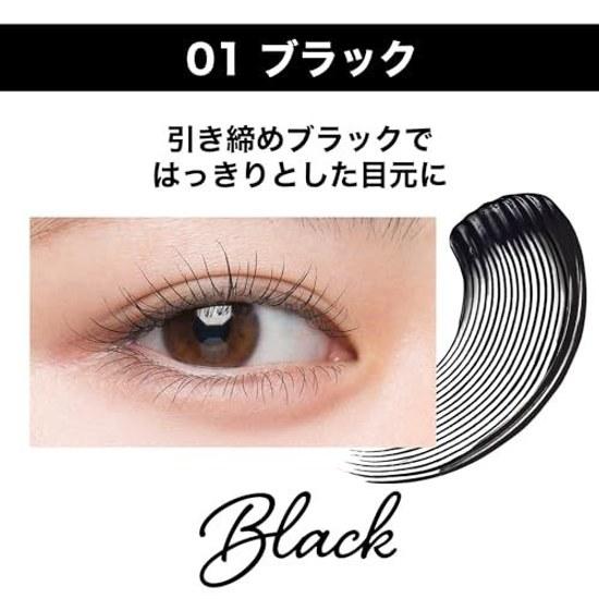 Maybelline Lashista N 01 Black Mascara Water-soluble Long-lasting Curl Fiber-infused.