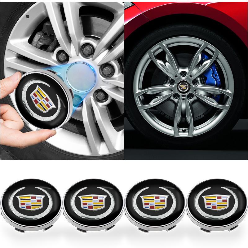 New 56/60mm Car Wheel Center Hub Caps Protector Cover Car Accessories For Cadillac CT4 CT5 CT6 ATS XTS