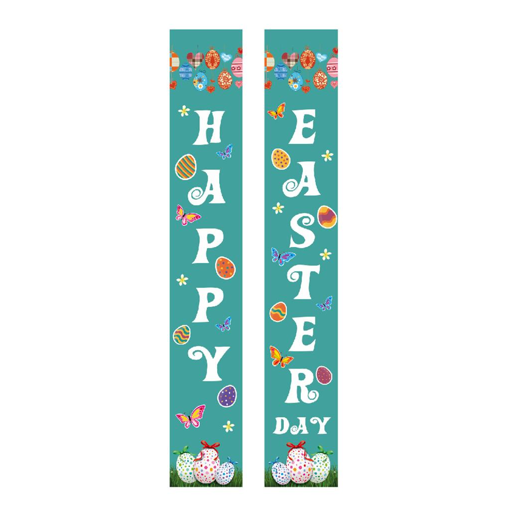 180 * 30Cm Easter Family Party Festival Atmosphere Arrangement Flag Polyester Cloth Couplet Customization