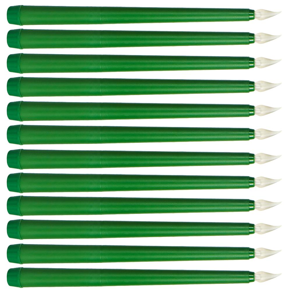 12 Stück Bunte Lichter Elektrische Kerzen Haushalt Flammlose Hochzeitstaper LED Kein Tropfendes Wachs