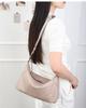 Large Capacity Genuine Cowhide Crossbody Bag - Simple, Versatile Underarm Design with High-End Feel for Women