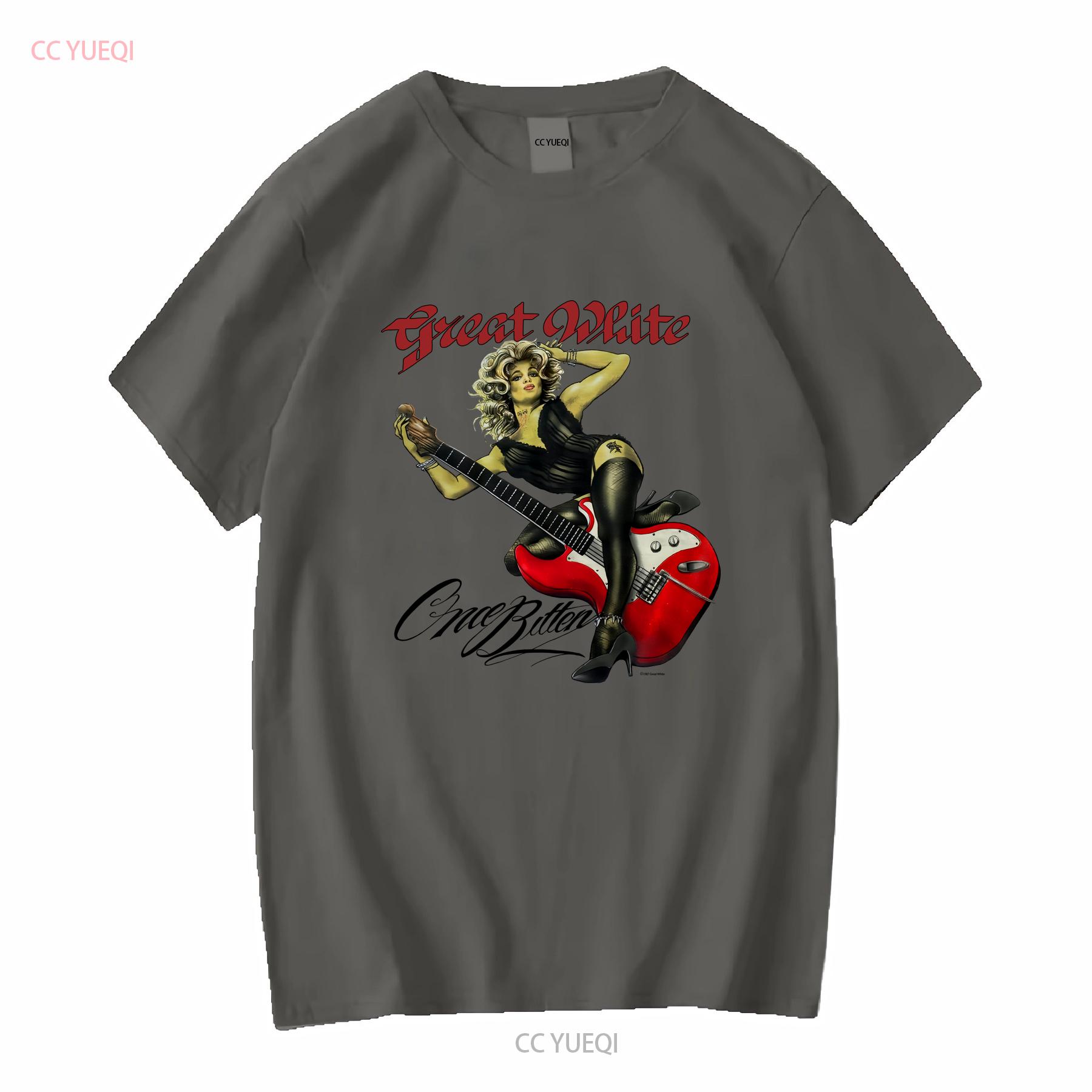 

Great White We love our fans nothing says band shirt vintage Washed Comfortable homme graphic Slightly Soft 4XL