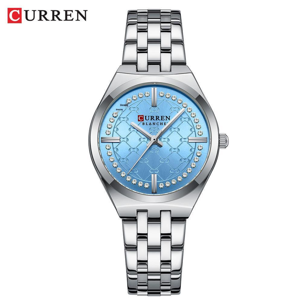 CURREN 9096 Women s Quartz Watch - Waterproof Steel Band, Simple Casual Design