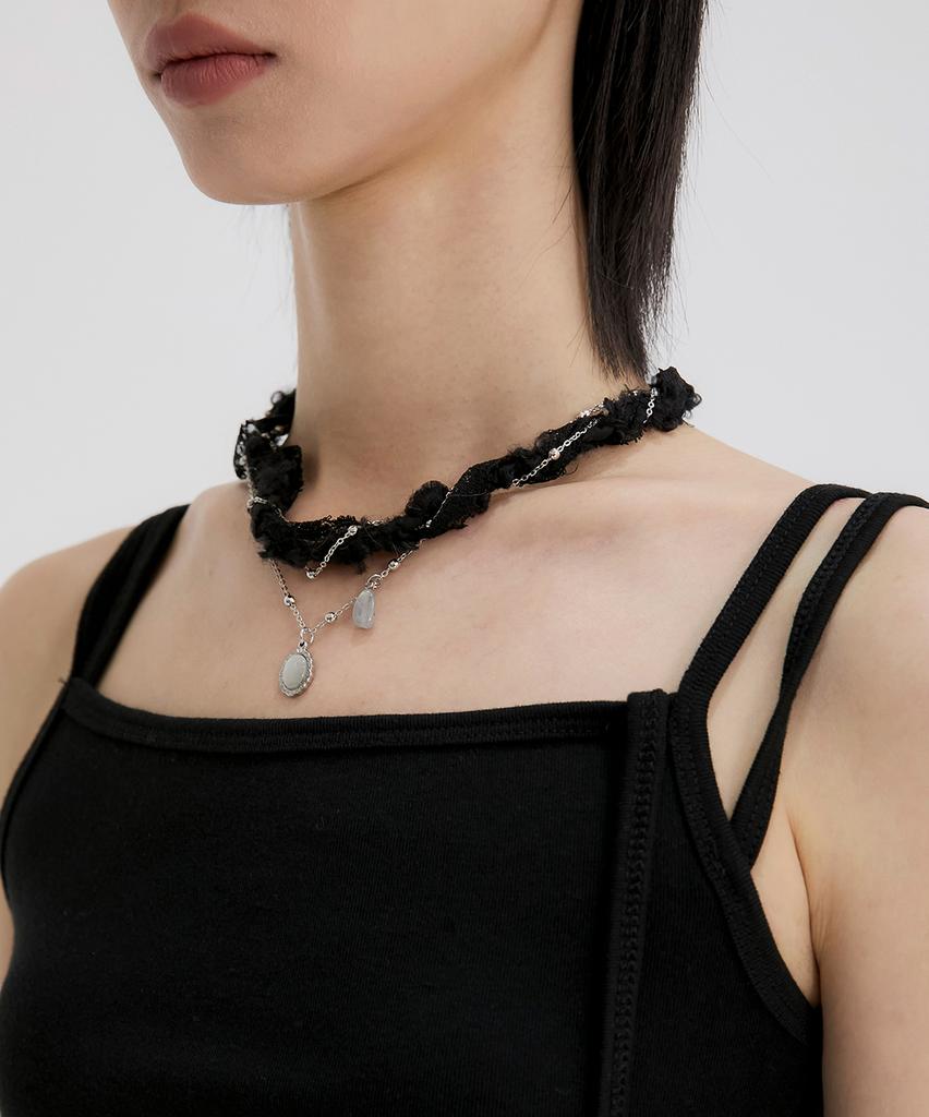 Flareup Braided Handmade Necklace (Fl-730_Black)
