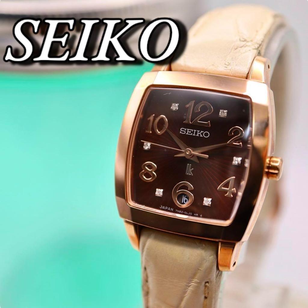 [USED] SEIKO Lucia Date 6P Diamond Women's Watch 1149