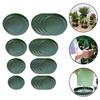 20PCS Waterproof Round Saucer Trays for Flower Pots Plastic Bases Suitable for Home Decor and Gardening Projects