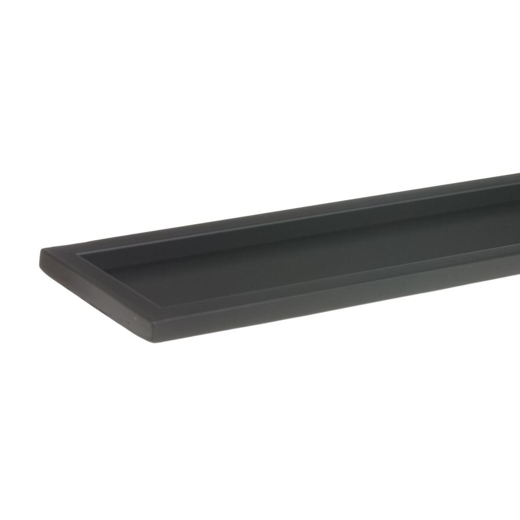 Wall Mirror 90 X 10 X 50 Cm Glass Black Metal