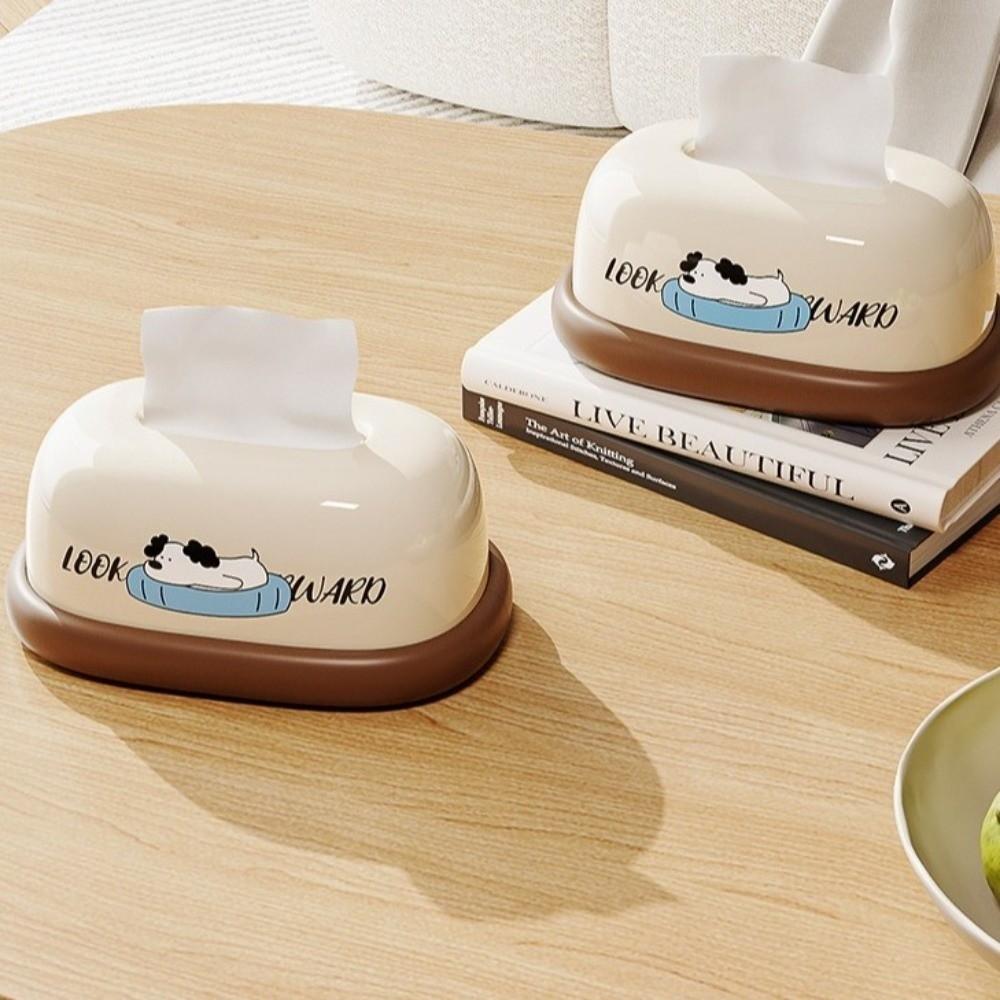 Decorative Desktop Tissue Box Cream Style Napkin Holder Home Decor Napkin Storage Box  Home Use