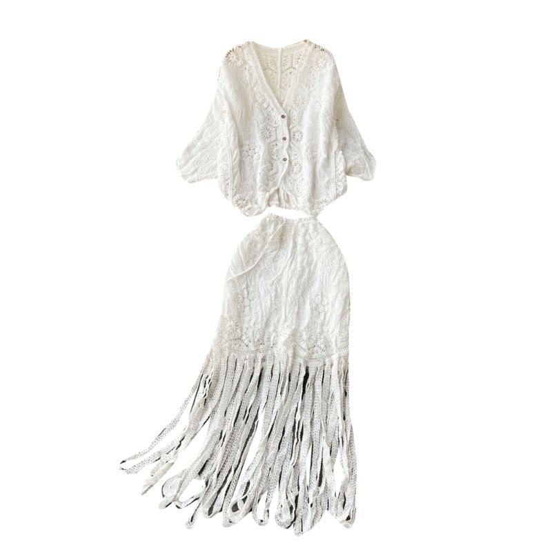 Bohemia Vacation Style Heavy Industry Tassel Half Body Embroider