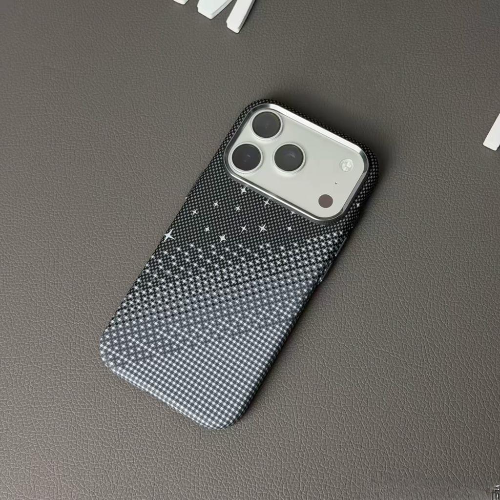 iPhone18PROMAX floating light wave Kevlar magnetic mobile phone case for Apple 17 premium sense 16