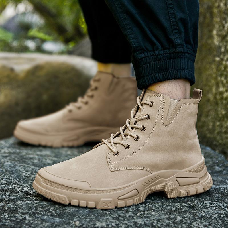 Autumn and winter couple high-top men's and women's Martin boots outdoor cotton thickened couple sports hiking hiking shoes
