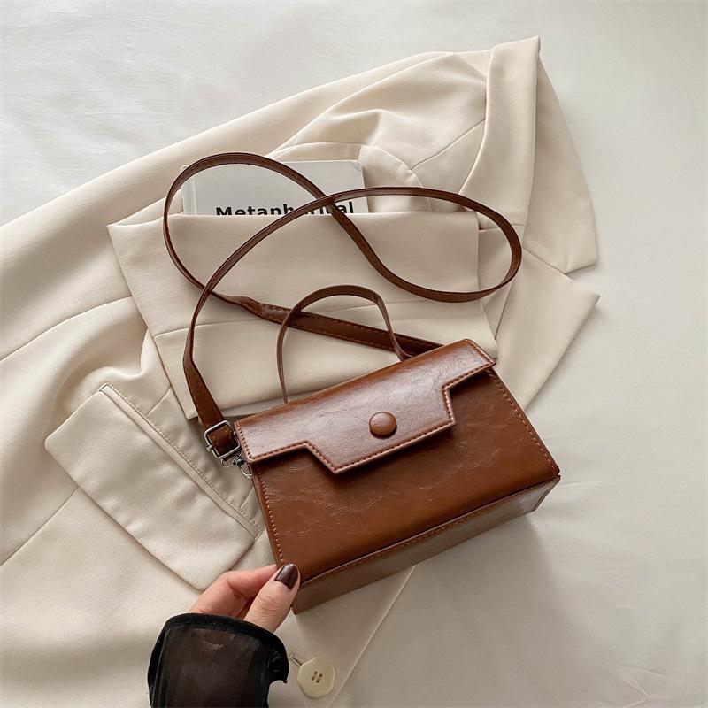 Retro Niche Design Handbag Bag Fashion 2025 Autumn New Beautiful Casual Shoulder Crossbody Small Square Bag