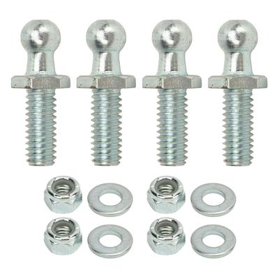 4 Piezas Espárragos de Bola de 10mm 516?Kit de Arandelas de Rótulas de Bola de Alta Dureza y 18 Roscas, Robusto y Estable, para Herramienta