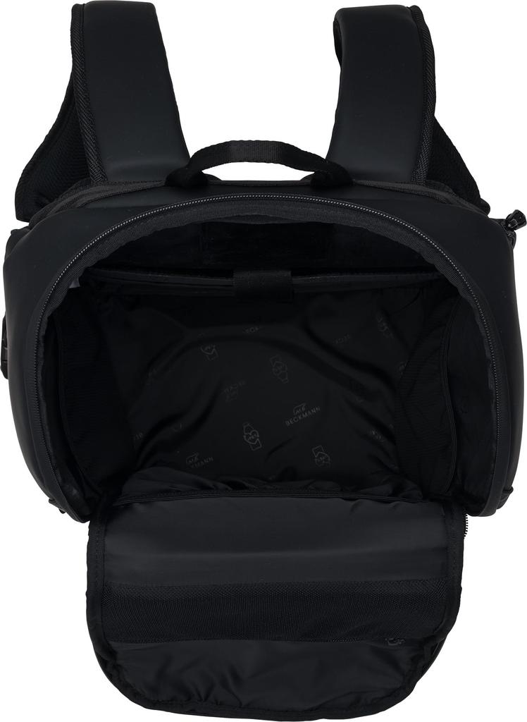 BECKMANN Norway Street FLX Backpack, Black, for Men and Women, Large Capacity, Perfect for Computers, Business, Commuting, and School, Scandinavian