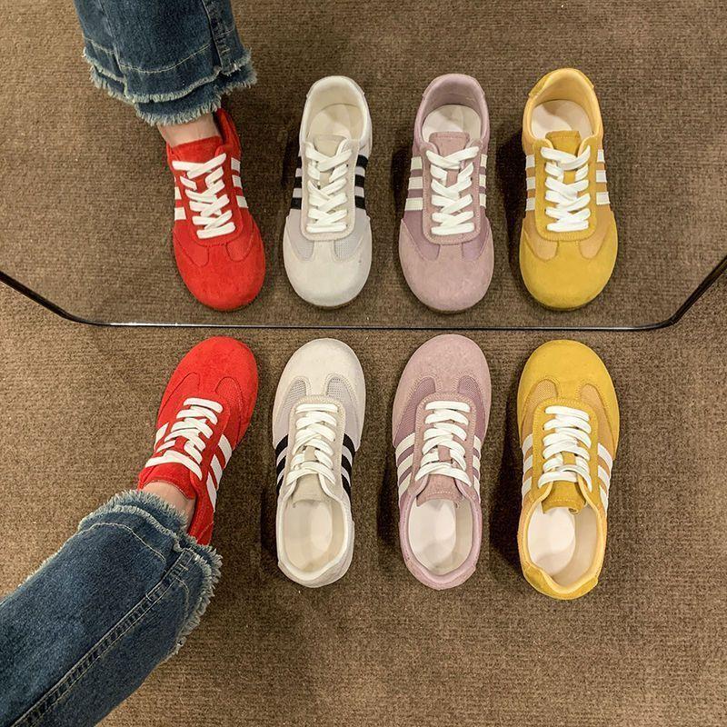 Mesh German Training Shoes for Women In the Summer of 2025 Are Popular, Breathable and Lightweight Soft-soled Forrest Gump Shoes, Retro Thin Sports