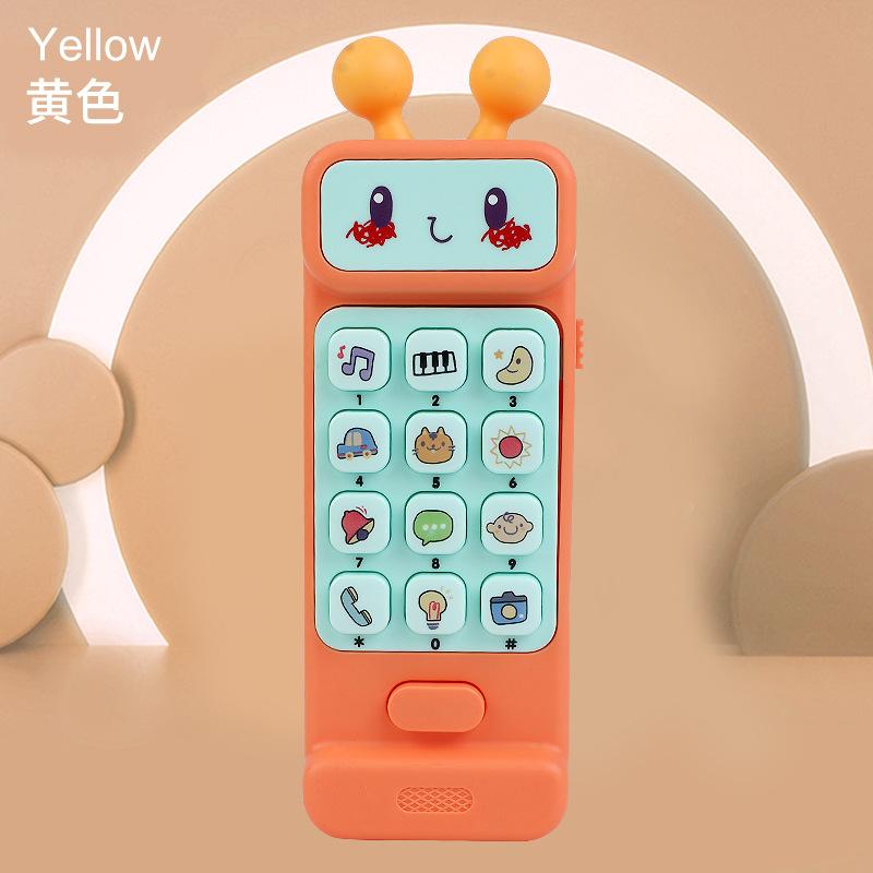 Lighting, Music, Mobile Phone Toys, Babies Can Chew Toothpaste, Baby Simulation, Big Brother Bilingual Phone Model