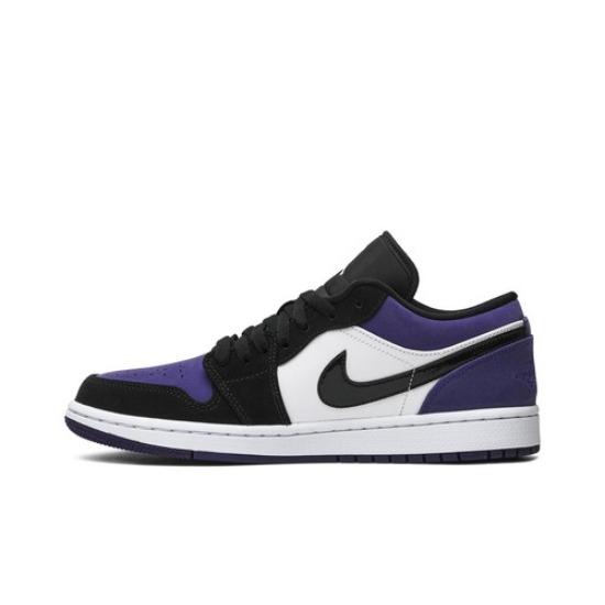 

Air Jordan 1 Low Court Purple 553558-125 EU 44.5 білий/фіолетовий