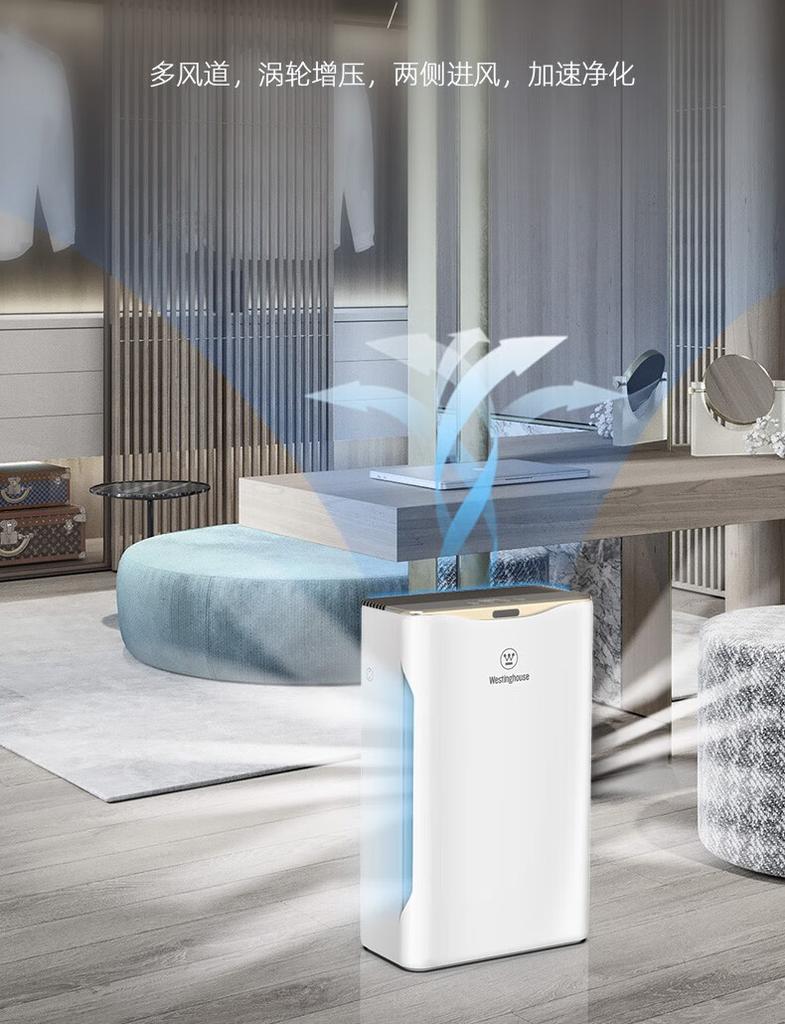 Westinghouse air purifier for household formaldehyde, bacteria, and odor removal
