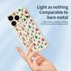 For iPhone 17 Pro Case Christmas Tree Gingerbread Pattern Printing Straight Edge TPU Phone Back Cover