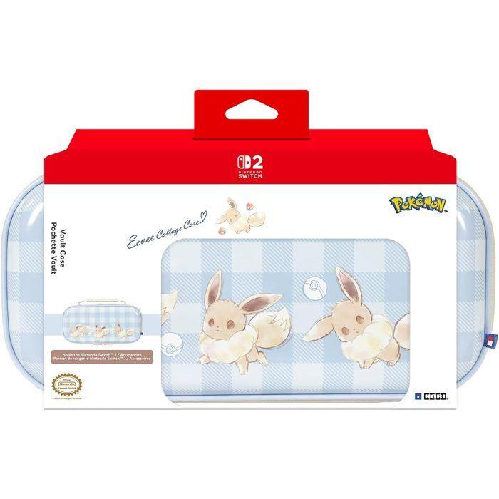 Hard Protective Case and Transport for Console - Nintendo Switch and Switch 2 - Hori - Pokémon - Eevee Cottage Core Pattern