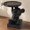 Art Decor Collectible 3D Printed Polar Bear Storage Tray Cute Animal Ring Holder & Jewelry Dish Minimalist Desk Organizer for Keys Coins Trinkets,
