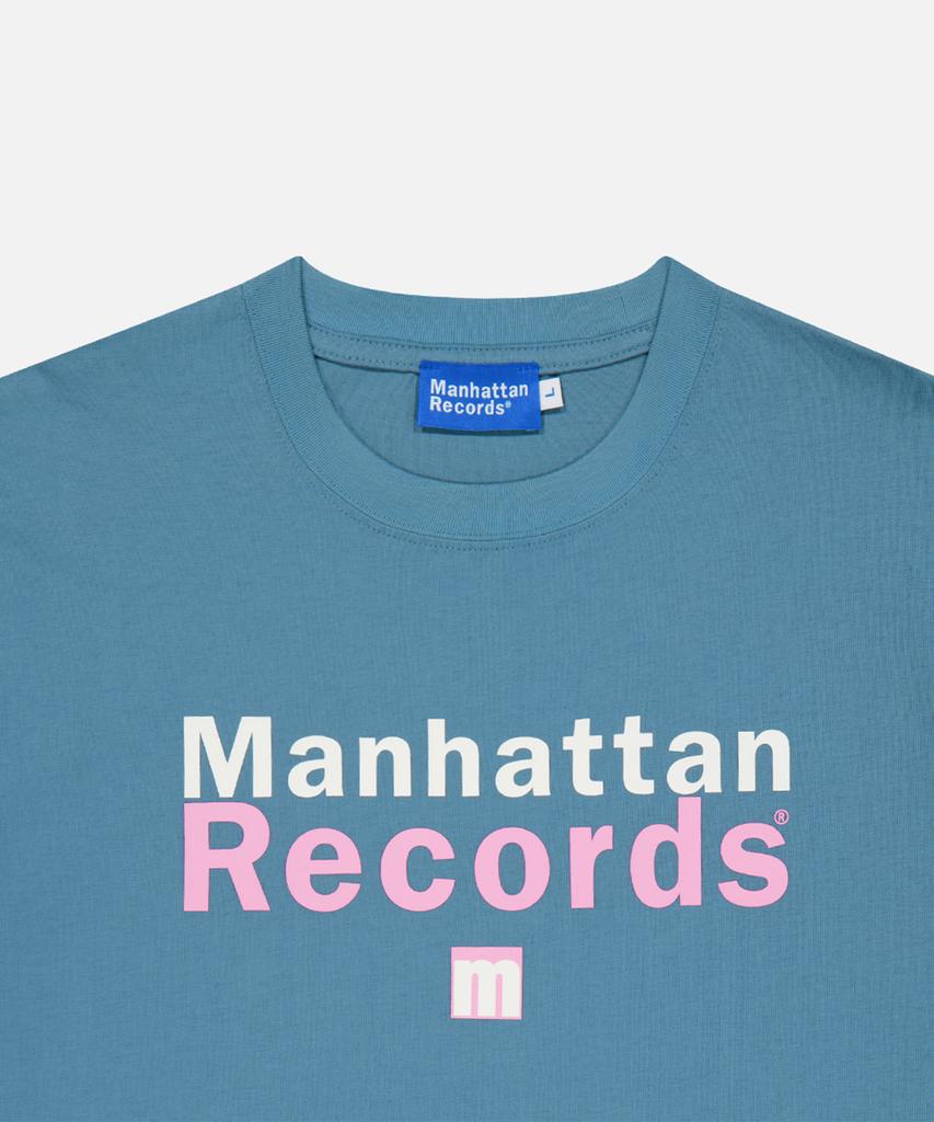 Maenhatanlekojeu Mr Classic Box Logo T-Shirt - Blue