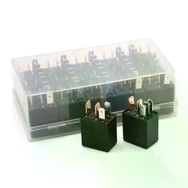 1pcs High Quality Car Relay DC 12V 40A Rated Current 1NO 1NC SPDT 4/5 Pins Car Automotive Alarm Relay 40 Amp Wholesale