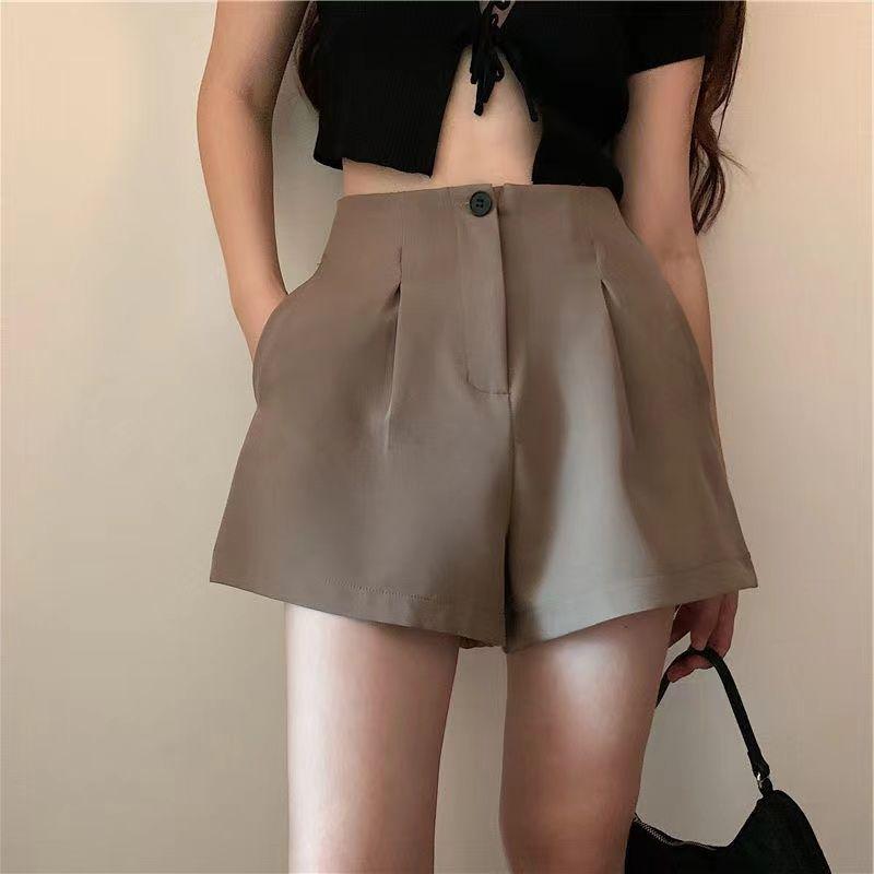 

Женские шорты больших размеров, верхняя одежда, свободный узкий костюм с высокой талией, брюки с широкими штанинами 4XL коричневый