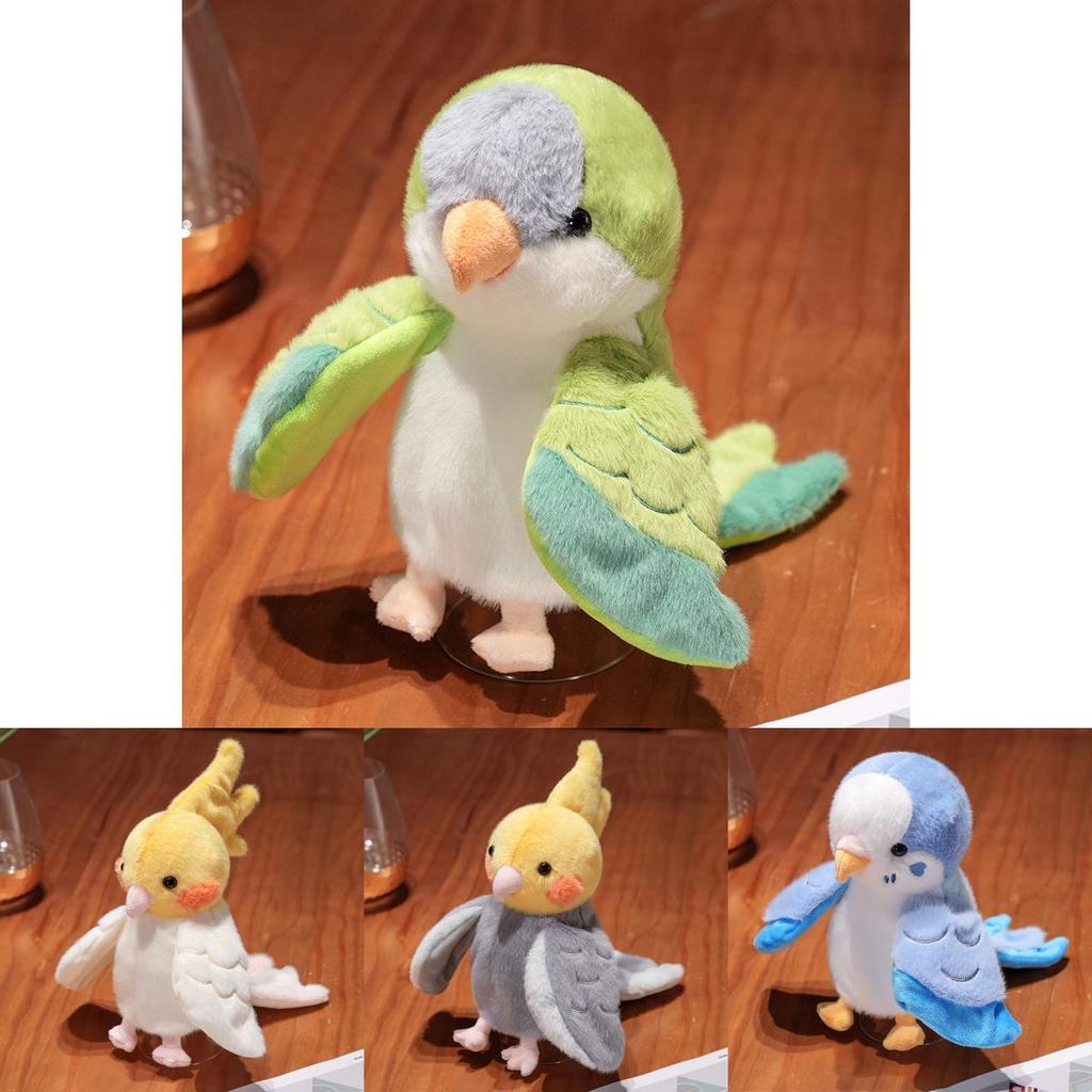 Plush Parrot Hand Puppet Toy Soft Fabric Doll For Ventriloquism Fun Activities