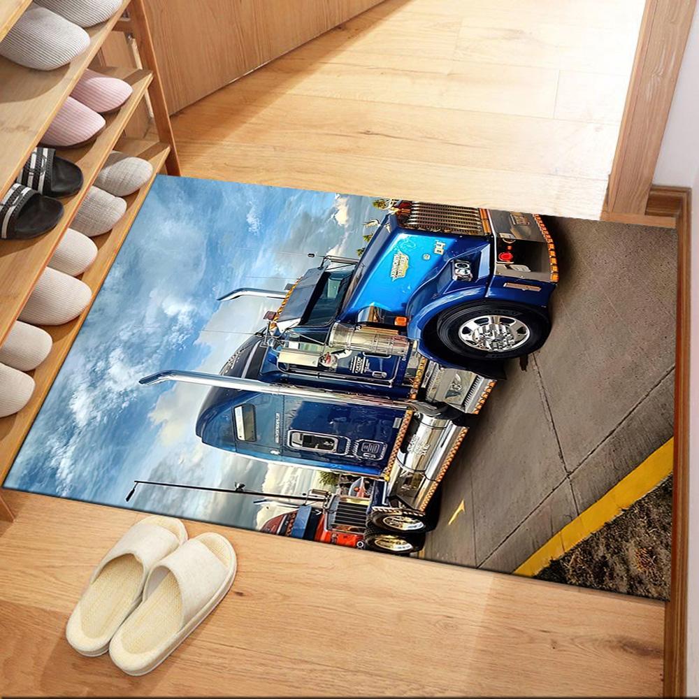 Kw Heavy Trucks Area Rug Perfect For Dormitory Foyer Dining Room Living Rooms Antislip Rug Office Home Decor