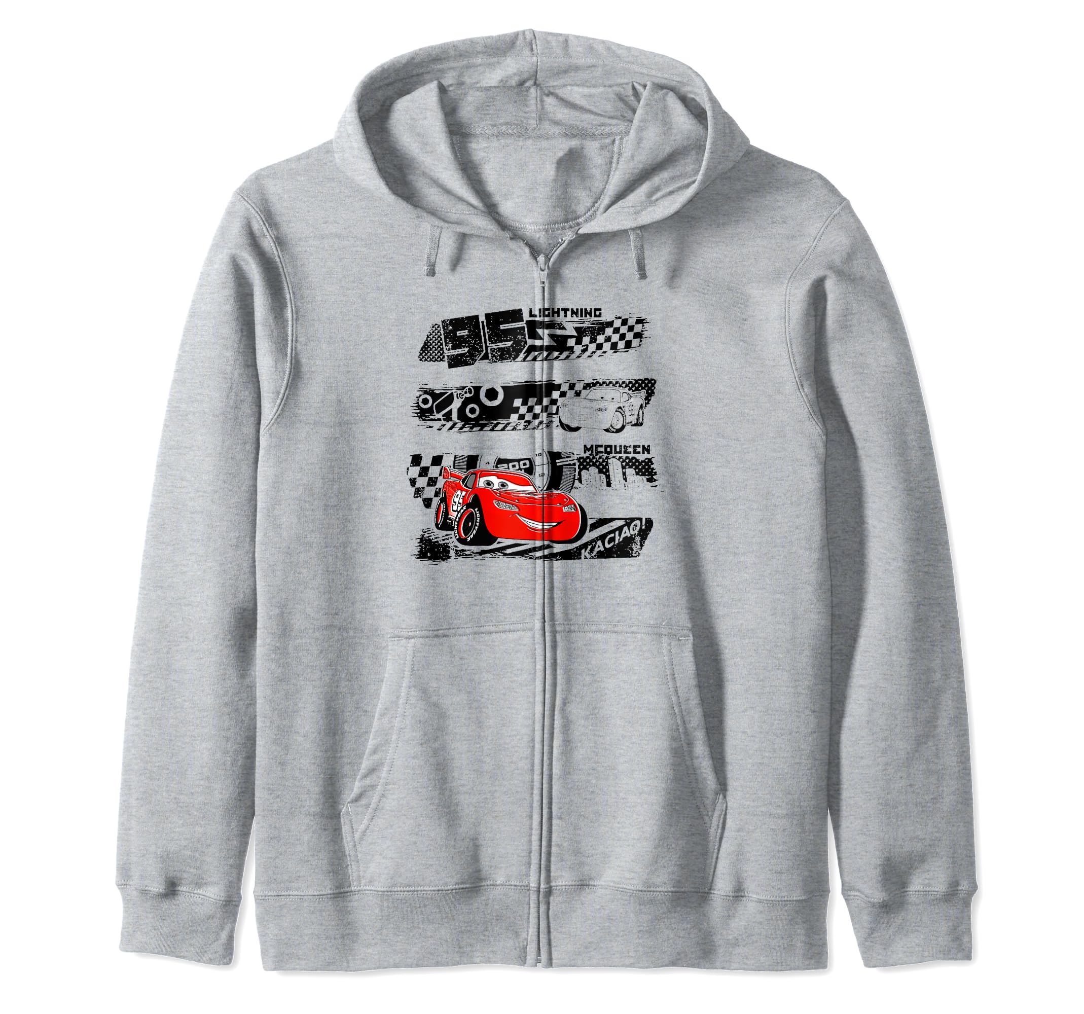 

Disney Pixar Cars 2 Lightning McQueen Antique Panel Zip Hoodie