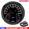ZMFJH Multifunctional 110MM Gauge Red LED GPS Speedometer+Tachometer+Fuel Level Meter Indicator High Beam Turn Left Right Light