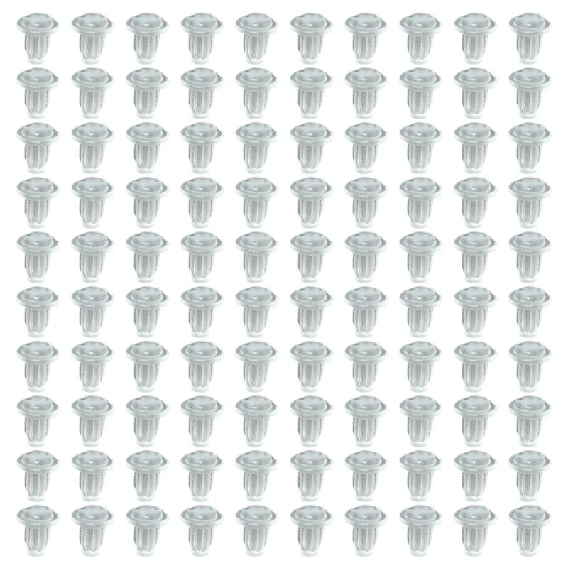 100Pcs Silicone Cabinet Door Bumper Cushion Silicone Hole Plugs NonSlip Bumper Feet Pads Cabinet Door Grippers