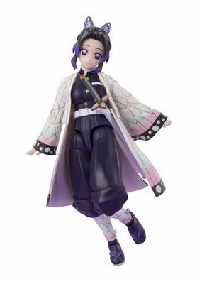 TAMASHII NATIONS S.H.Figuarts Demon Slayer: Kimetsu no Yaiba Shinobu Kocho ok.. Ruchoma figurka 130 mm z PVC i ABS, malowana