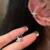 1Pcs Double Layered Exquisit Zircon Star Clip Earrings for Women Girls Fashion Without Ear Holes Earrings Jewelry Accessories