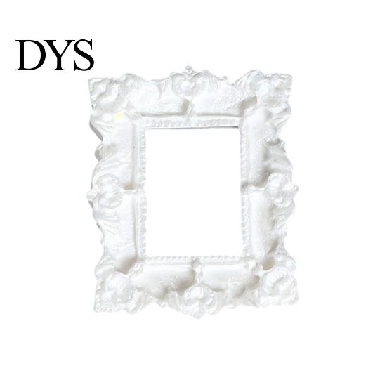 Vintage Mini Photo Frame Baroque Picture Retro Small Tiny Style DIY Accessories for Jewelry Mobile Phone Cases Refrigerator Magnets Craft Sturdy Resin
