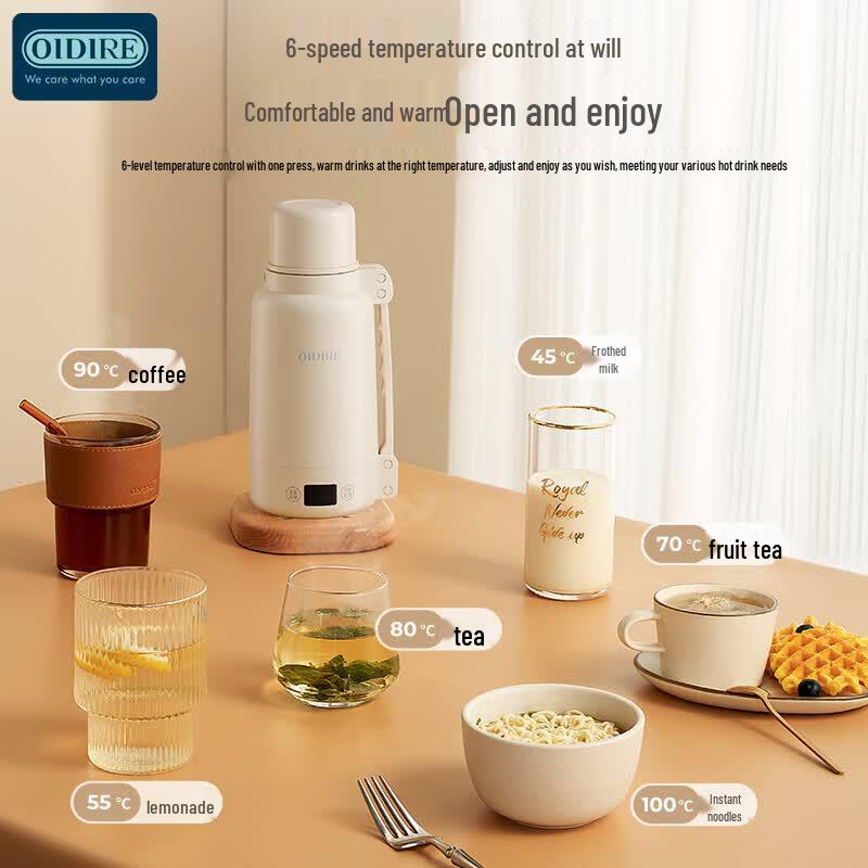 OIDIRE Portable Electric Hot Water Kettle CN plug (adapter included) белый