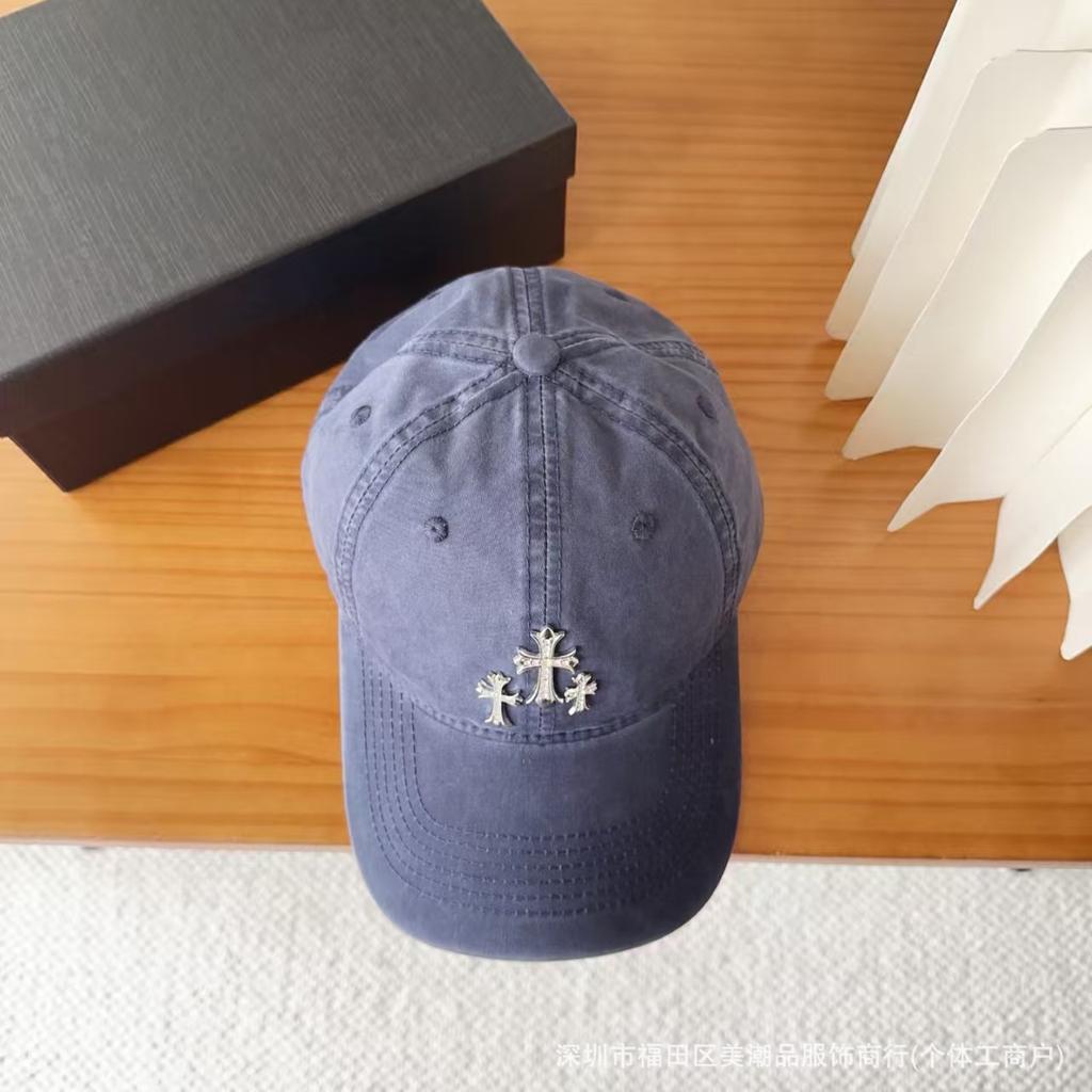 New rhinestone cap cross personalized baseball hat versatile fashion travel visor men and women