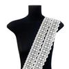 White Lace Handmade Bead Embroidery Barcode Versatile Lolita Skirt Hair Accessories Belt Decorative Webbing