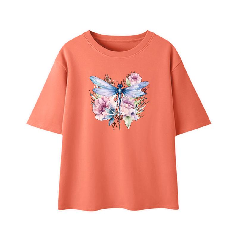 Watercolor Dragonfly Thermal Patch A-Level Washable Thermal Press Diy Vinyl Hoodies Tops Clothing Patches Print On T-Shirt Jeans
