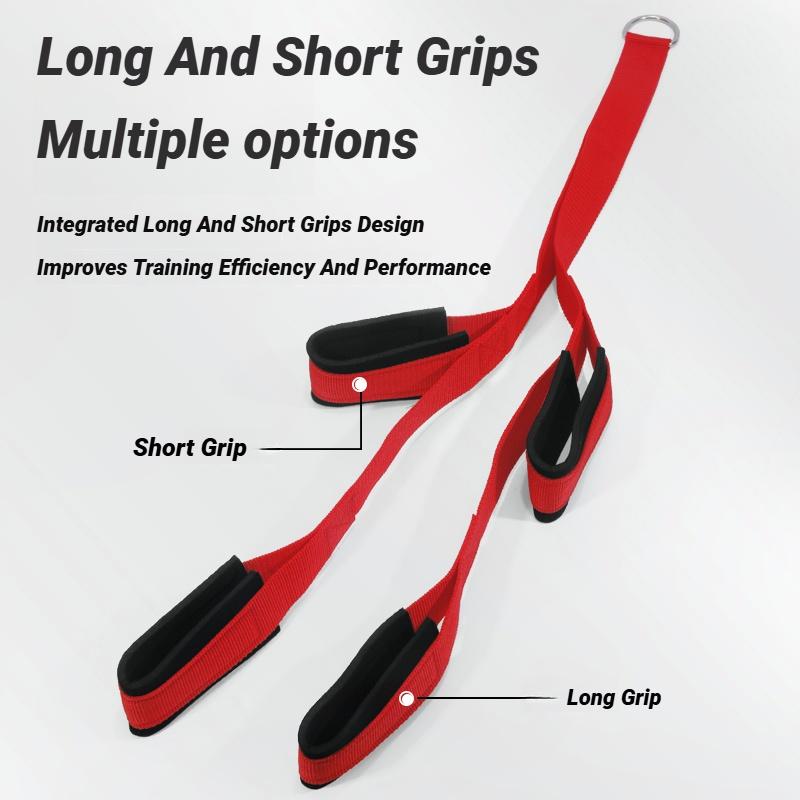 Durable And Safe Biceps Tricep Rope Cable Attachment Handles Pull Down For Professional Gym Gantry Back Trainer