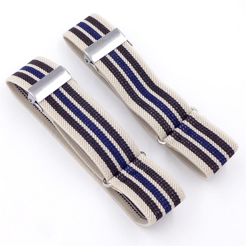 "Women's Shirt Fabric Cuffs and Men's Armbands, 2.5cm Elastic, Versatile Bracelets"