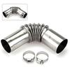 1/2PCS 25mm Elbow Air Diesel Parking Heater Exhaust Pipe Connector with Clamp for Webasto Diesel Boat Heater