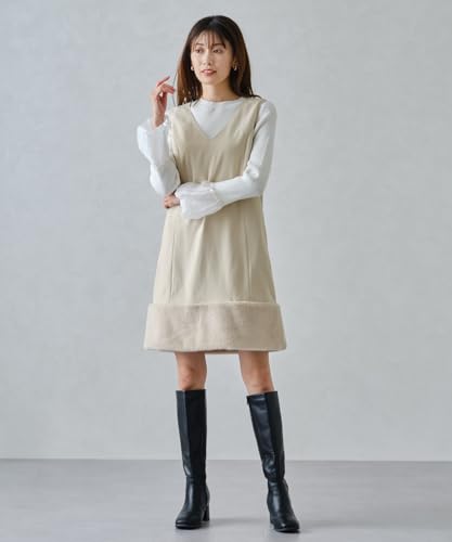 [Mishmash] Fur-lined Jumper Skirt/MM447419