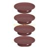 KX4B 4pcs Silicone Wine Glass Lid Snacks Tray Multiple Use Kitchens Accessory