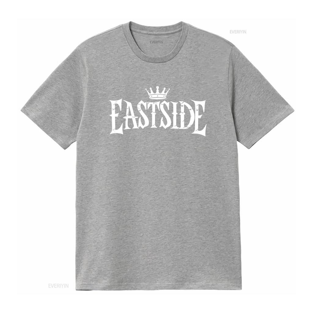 Eastside Graffiti T Shirt Adult with Gangsta Tattoo Style Design Urban Hip Hop Fashion vintage Washed homme Unisex Casual