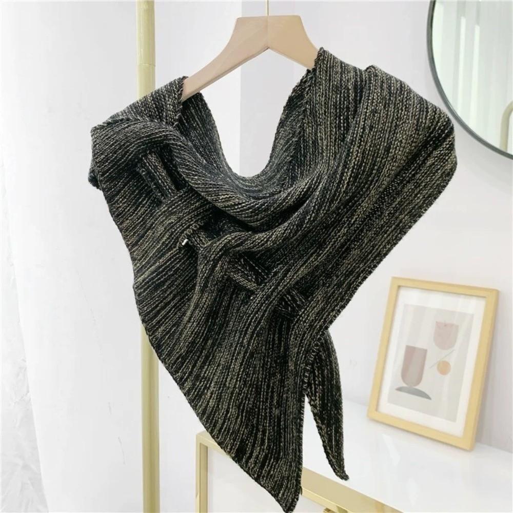 Multi-functional Knitted Triangular Scarf Soft Headscarf New Shawl  Autumn and Winter